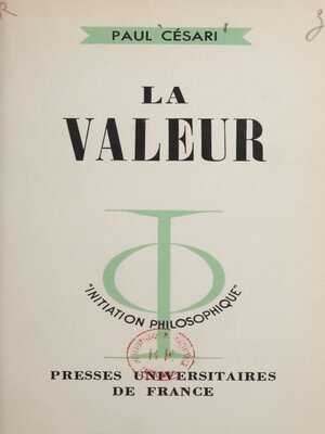 cover image of La valeur